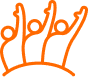 Participation hands icon